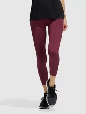 Image of adidas Aeroknit 7/8 Leggings, Dark Red Size XL Women
