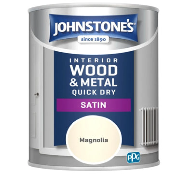 Image of (Magnolia) Johnstones One Coat Quick Dry Satin Paint - Colours