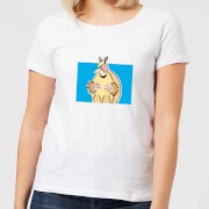 Image of Friends Happy Holidays Womens Christmas T-Shirt - White - 3XL