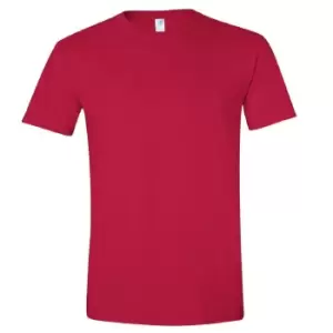 Gildan Mens Short Sleeve Soft-Style T-Shirt (L) (Cherry Red)