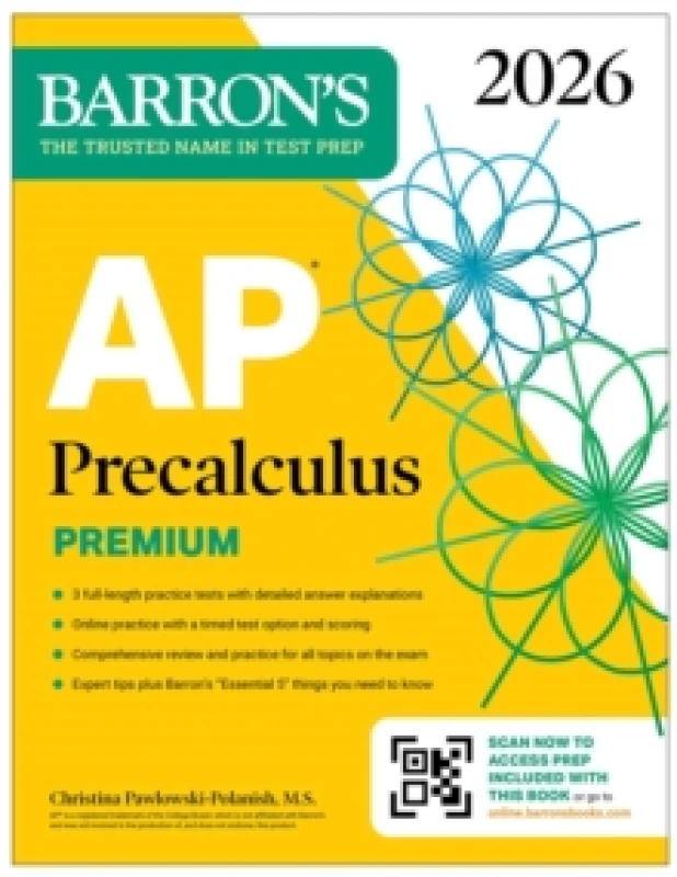 Image of AP Precalculus Premium, 2026: Prep Book with 3 Practice Tests + Comprehensive Review + Online Practice Paperback / softback