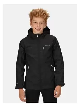 Image of Boys, Regatta Kids Calderdale Ii Waterproof Jacket - Black, Size 13 Years