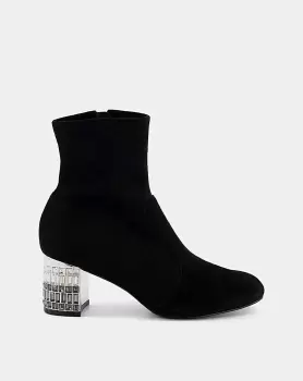 image of Dune Ostia Bling Suede Ankle Boots