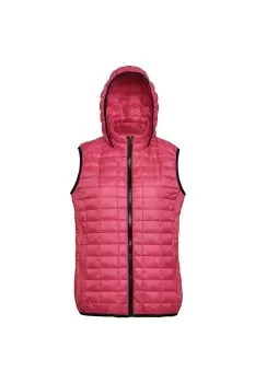 Image of Honeycomb Zip Up Hooded Gilet/Bodywarmer