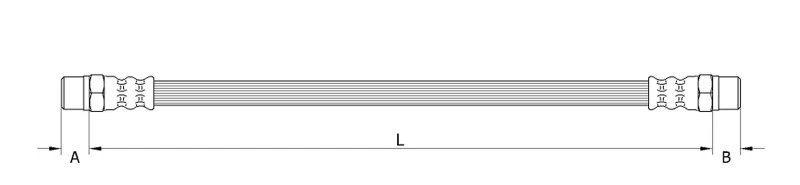Image of Brake hose METZGER 4110899