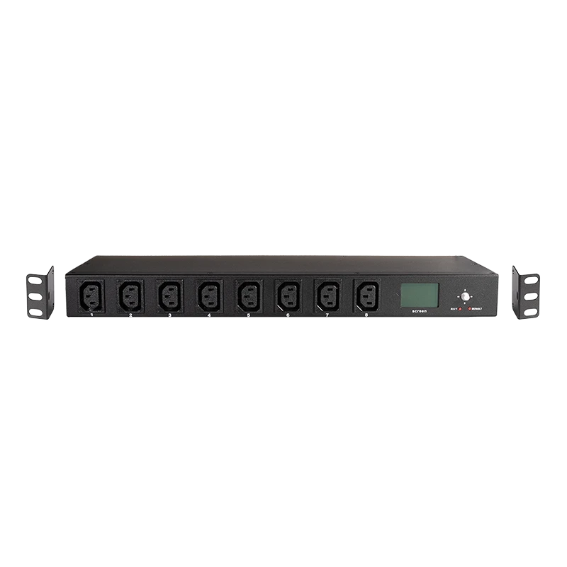 Image of LogiLink IP Switchable 8-Port PDU with metering. 16A. SNMP