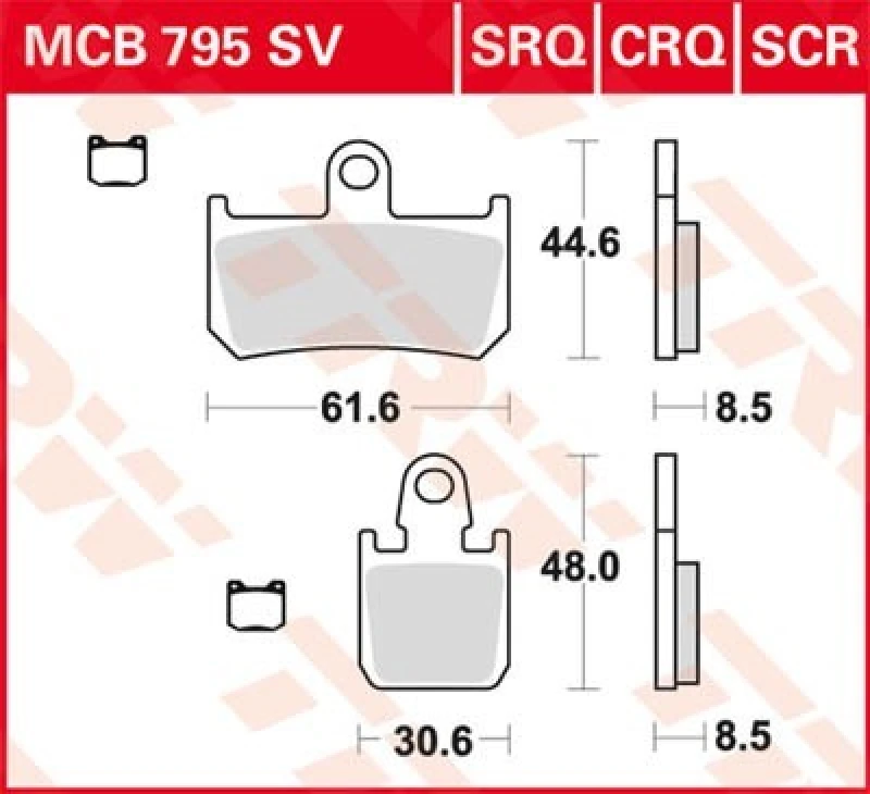 Image of TRW Lucas Racing rubber MCB795CRQ