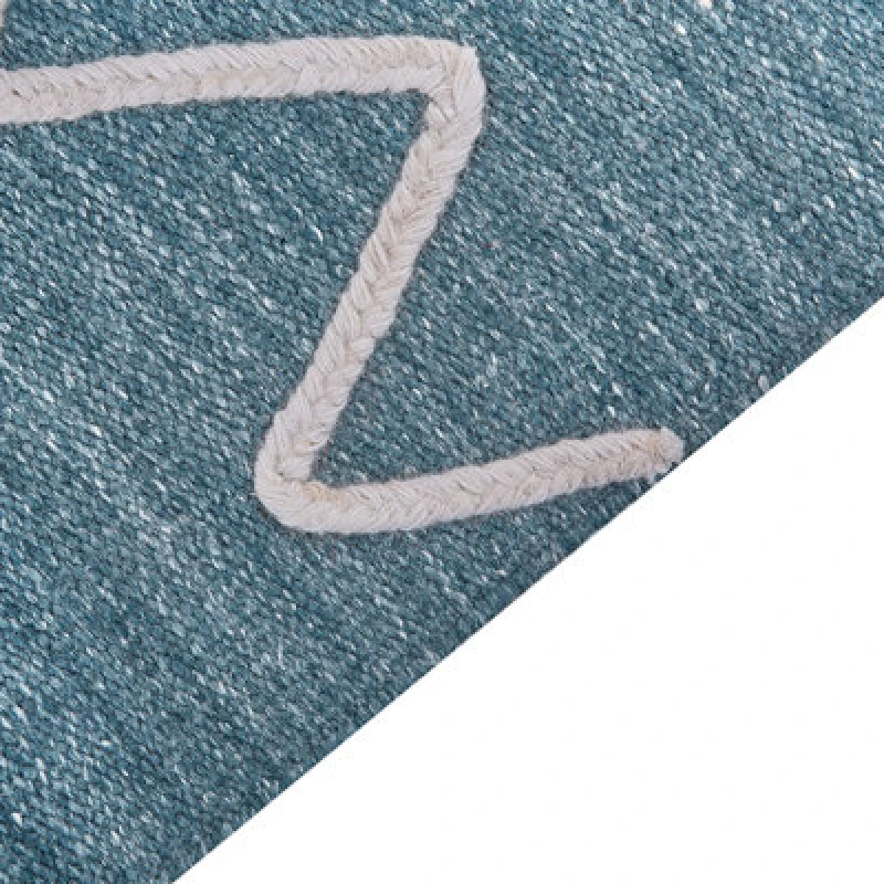 Image of Beliani Outdoor Rug Yavu Blue 140 X 200 Cm