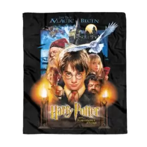 image of Harry Potter Sorcerer's Stone Fleece Blanket - L