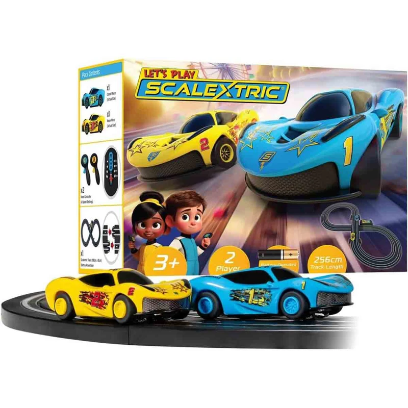 Image of Scalextric My First Scalextric Lets Play - Battery, Blue G1188M