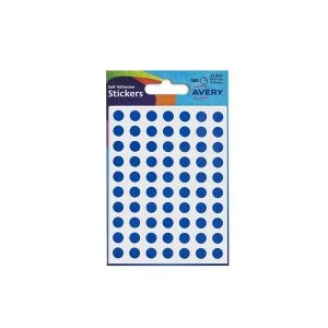 Image of Avery 8mm Self Adhesive Dot Stickers Blue 560 Labels CardsPackage