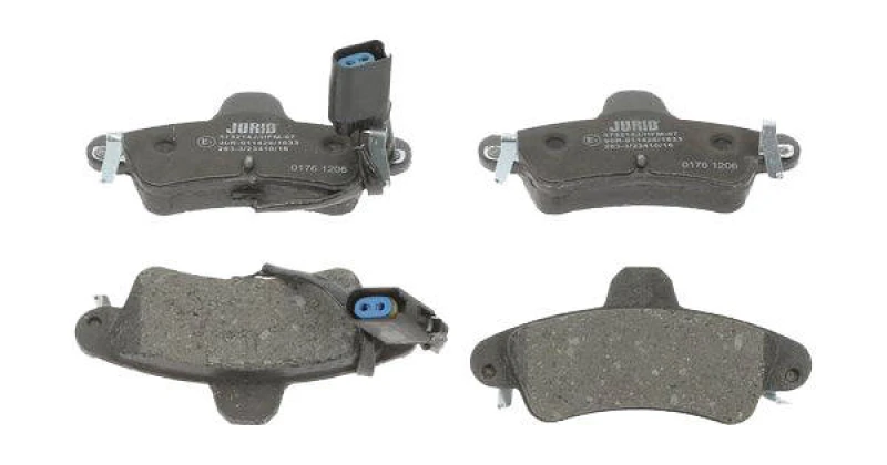 Image of JURID 573214J Brake pad set incl. wear warning contact Brake Pad Set,disc brake (402)