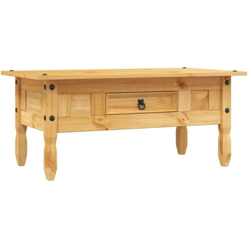 Image of vidaXL Coffee Table Mexican Pine Corona Range Living Room Telephone Stand