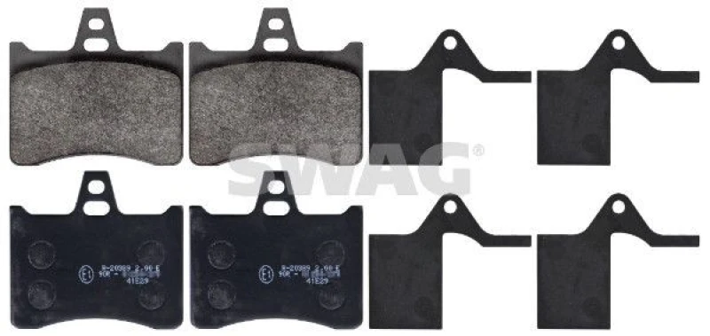 Image of SWAG Brake pad set SWAG 64 11 6035