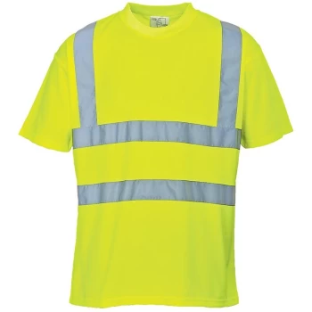 Image of S478YER4XL - sz 4XL Hi-Vis T-Shirt - Yellow - Portwest