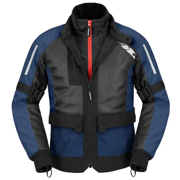 Image of Spidi Net H2Out Jacket Black Blue Size L