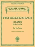 Image of first lessons in bach complete schirmer library of classics volume 2066 for