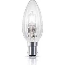 Image of Philips 28W EcoClassic BC/B22 Candle Very Warm White - 25273600