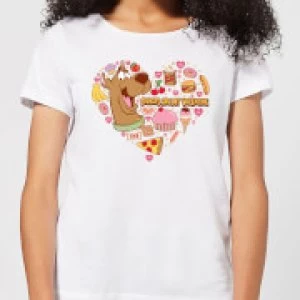 image of Scooby Doo Snacks Are My Valentine Womens T-Shirt - White - 3XL