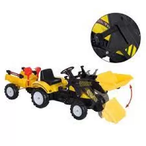 image of HOMCOM Ride-on Toy Pedal Digger with Horn