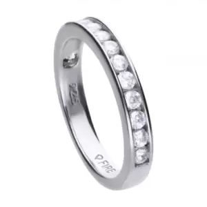 Image of Diamonfire Channel Set Half Eternity Ring R3629
