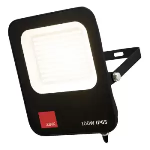 image of Zink REINA LED Slimline Floodlight 100W Daylight Black