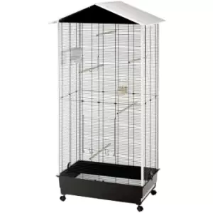 Image of Ferplast - Bird Cage and Aviary with Roof Nota Plastic 56115423 White