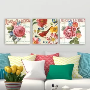 Image of pmdr43 Multicolor Decorative Canvas Painting (3 Pieces)