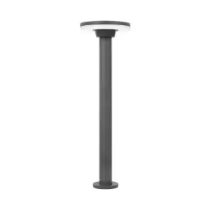 image of Netlighting Merano Amarillo Outdoor Bollard Dark Grey Aluminium 18 LED 12W 480Lm