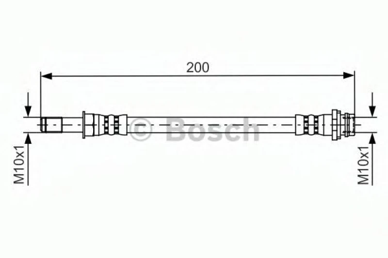 Image of Bosch 1 987 481 443 Brake Hose Brake Hose (83)
