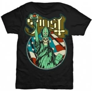 Image of Ghost Statue of Liberty Mens Blk TS: Large