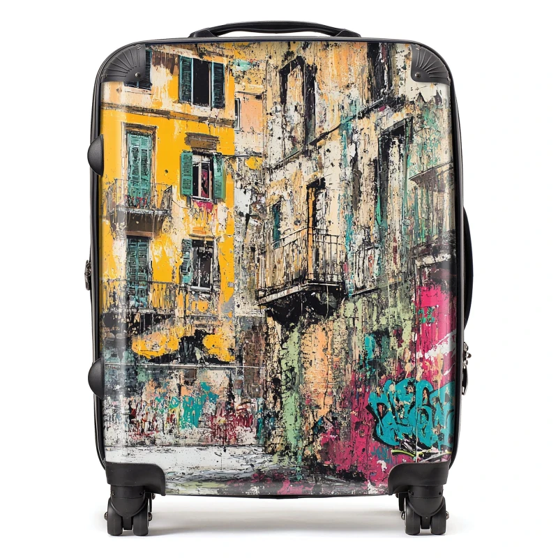 Image of Designer Luggage Jasper Reed: 00014 Suitcase Size: Large Multicolor Unisex Large