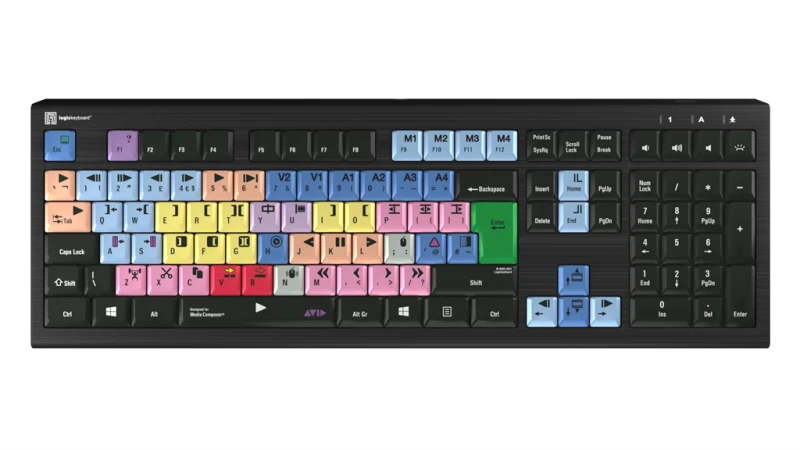 Image of Logickeyboard LKB-MCOM4-A2PC-UK keyboard Gaming Lightning QWERTY Engli