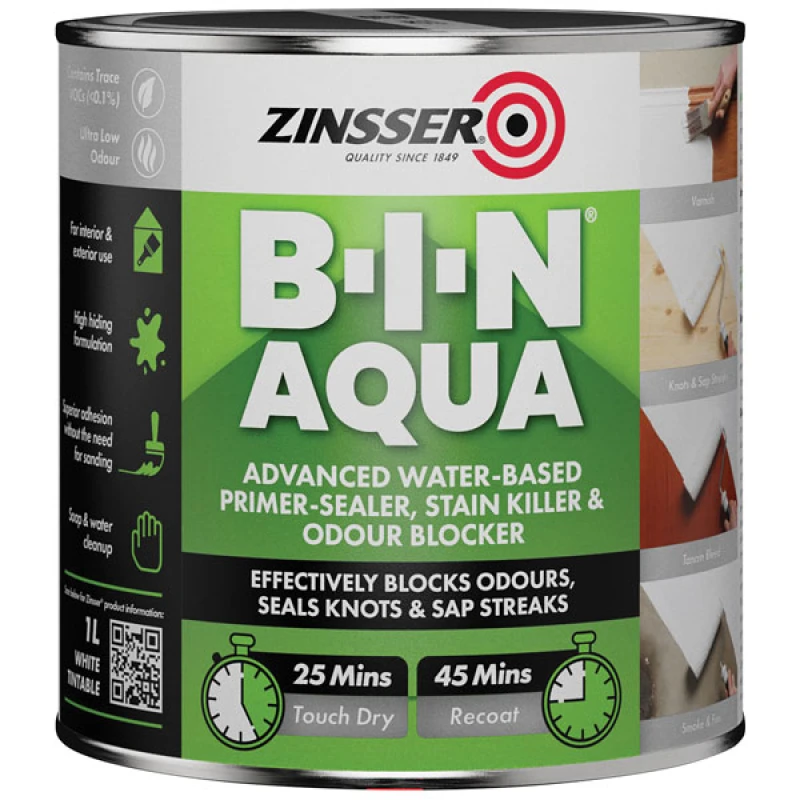 Image of Zinsser ZN7440001E1 B-I-N Aqua 500ml ZN7440001E1