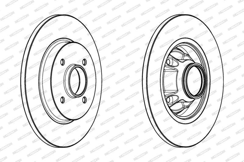 Image of Brake disc FERODO DDF1735C-1