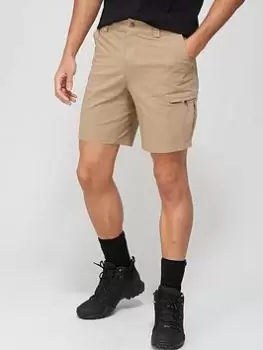 image of Dare 2b The Jenson Button Edit Tuned In Offbeat Shorts - Beige, Sand, Size 38, Men