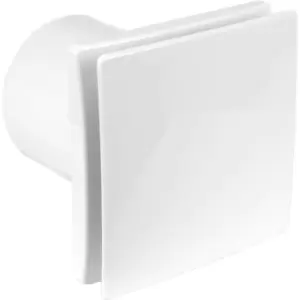 image of Airvent 100mm Tile Extractor Fan Timer in White ABS