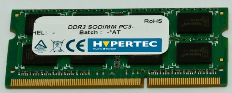 Image of Hypertec A Toshiba equivalent 4GB Low Voltage SODIMM (PC3-12800) memor