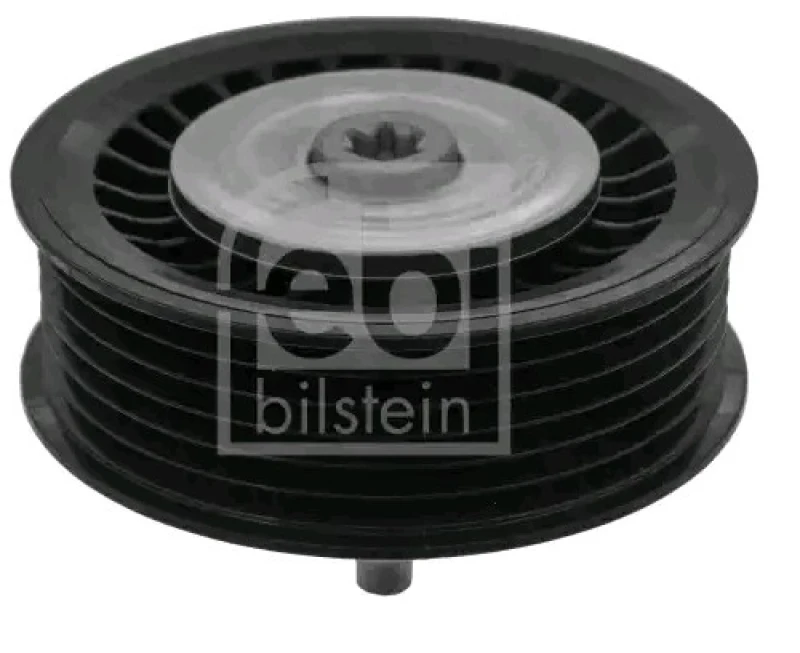 Image of FEBI BILSTEIN 47861 Idler Pulley with screw Plastic Deflection/Guide Pulley,v-ribbed belt (312)