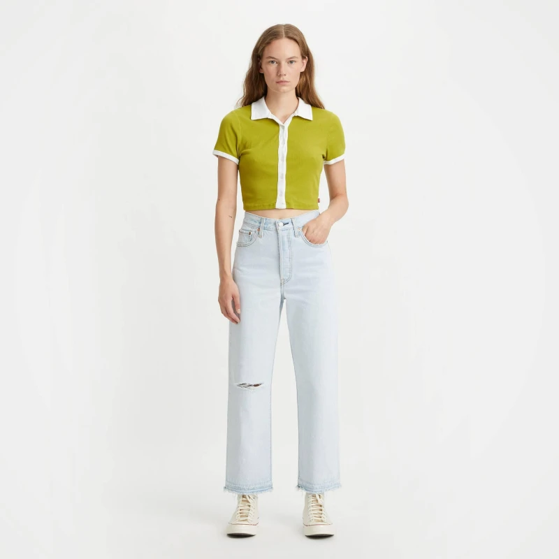 Image of Levis Levis Ribcage Jeans Mom Jeans 23 L27 Blue 64710256229