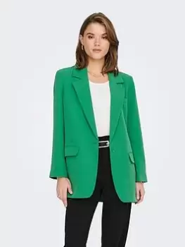 image of Only Only Long Sleeve Oversized Tailored Blazer - Green, Size 34, Women