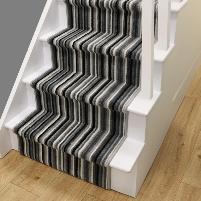Image of Homemaker Stair Runner - Maestro Stripe Design - Grey Grey unisex 60x800cm