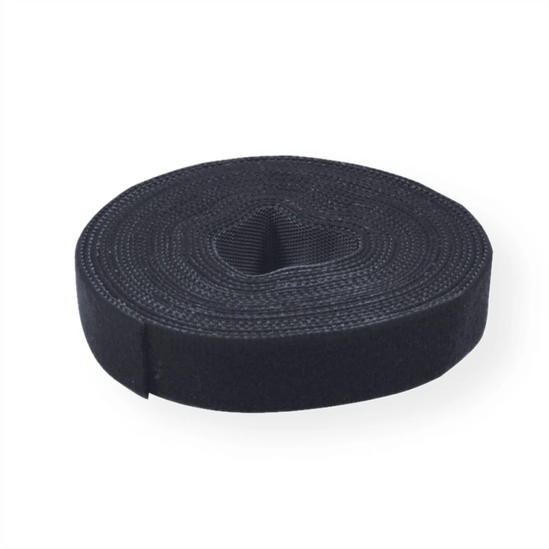 Image of Value 25.99.5250 cable tie Hook & loop cable tie Black 5 pc(s)
