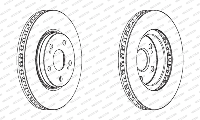 Image of Brake disc FERODO DDF1814C