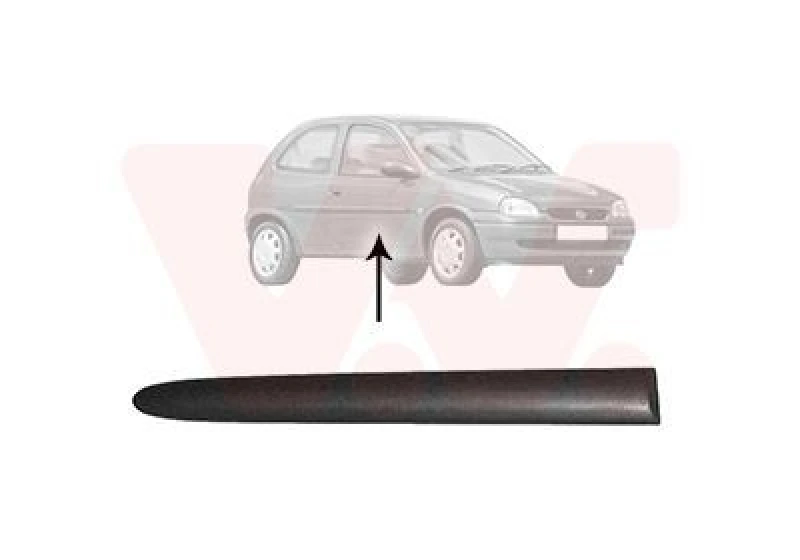 Image of VAN WEZEL Trim / Protective Strip, sidewall VAN WEZEL 3776430