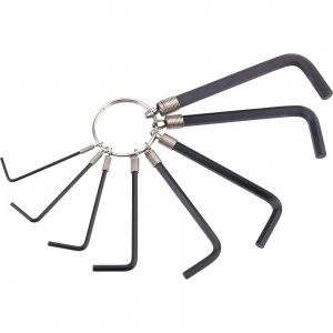 Image of Draper 8 Piece Hexagon Allen Keyring Set Imperial