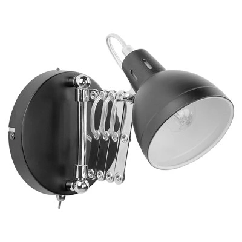 Image of Beliani Wall Lamp Harrington Adjustable Metal Black