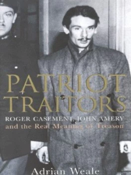 Image of Patriot Traitors by Adrian Weale Hardback