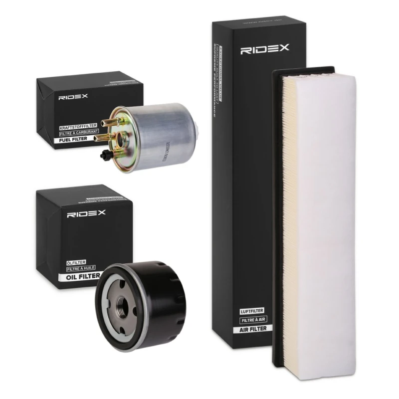 Image of RIDEX 4055F8126 Filter Set with air filter, with pre-filter Filter Set (4055)