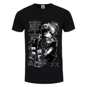 Image of Tokyo Spirit Mens Gosu Monochrome T-Shirt (L) (Black)